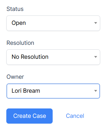 Screenshot of SEC compliance case management dashboard with status, resolution, and owner info