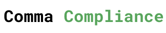 Comma Compliance